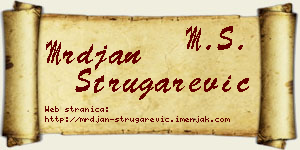 Mrđan Strugarević vizit kartica